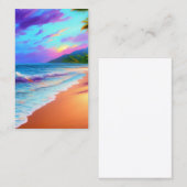 Sonnige Sonnenstrahlen bei Sonnenuntergang Visitenkarte (Vorne/Hinten)