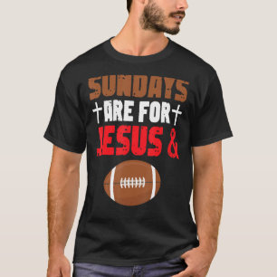 Sonnige Sonntage sind für Jesus und Fußball Sport T-Shirt