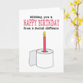 Sonnige soziale Distanz zum Geburtstag Karte (Gelbe Blume)