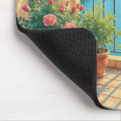 Sonnige Strandterrasse Mousepad (Ecke)