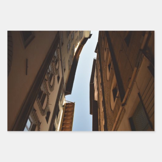 Sonnige Straße Geschenkpapier Set (Vorderseite)