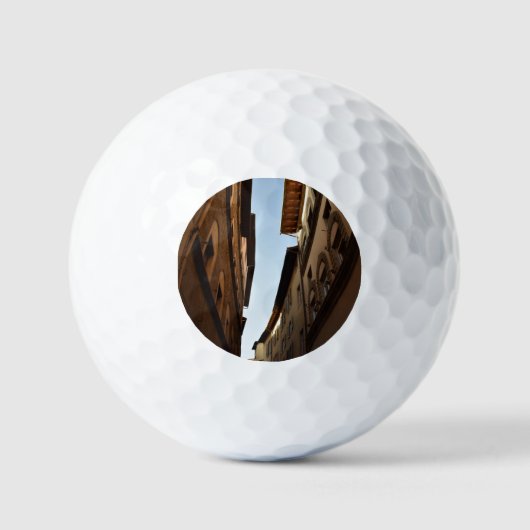 Sonnige Straße Golfball (Vorderseite)