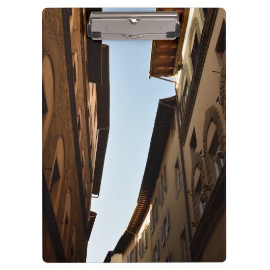 Sonnige Straße Klemmbrett (Vorderseite)