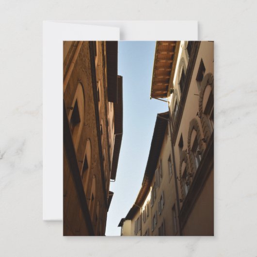 Sonnige Straße RSVP Karte (Vorderseite)