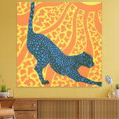 Sonnige Streifen Leinwanddruck (Insitu (Wohnzimmer))