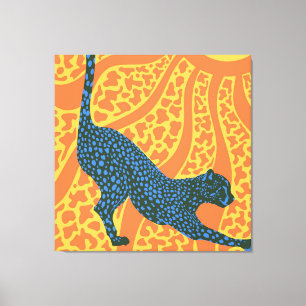 Sonnige Streifen Leinwanddruck