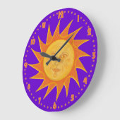 Sonnige Stunden Große Wanduhr (Winkel)