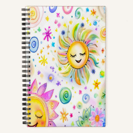 Sonnige Tage 5,5" x 8,5" SpiralNotebook Notizblock