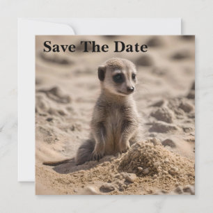 "Sonnige Tage: Baby Meerkat's Beach Adventure" Save The Date
