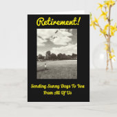 Sonnige Tage Pension Genießen Sie neue Abenteuer Karte (Gelbe Blume)