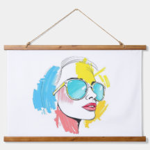 Sonnige Tage Retro Shades Tapestry