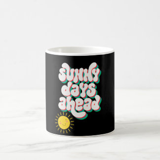 Sonnige Tage vor Kaffeetasse