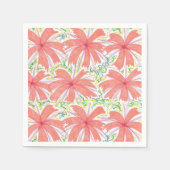 Sonnige tropische Blume Papier Napkins Serviette (Vorderseite)