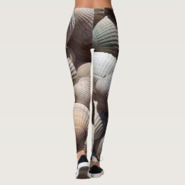Sonnige tropische exotische Muscheln Fotosommer Leggings