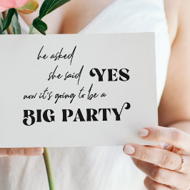 Sonnige Typografie großes Party lässige Hochzeit Einladung