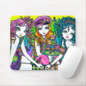 Sonnige u. Butterblume-Regenbogen-Kristallfeen Mousepad (Mit Mouse)