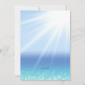 Sonnige Ufer-Einladung Einladung (Rückseite)