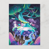 Sonnige und märchenhafte Postkarte (Vorderseite)