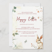 Sonnige und Schmetterlinge blumenfröhliche Ostern Einladung (Vorderseite)
