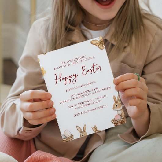 Sonnige und Schmetterlinge jährlich glückliche Ost Einladung