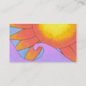 Sonnige Visitenkarte-Schablone Visitenkarte (Rückseite)