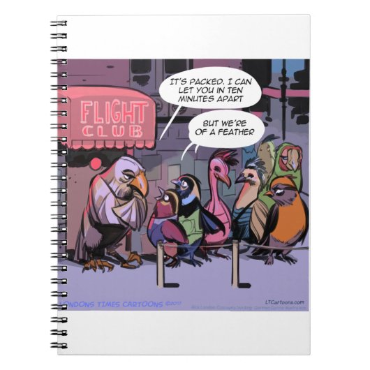 Sonnige Vögel einer Feder Notizblock (Vorderseite)