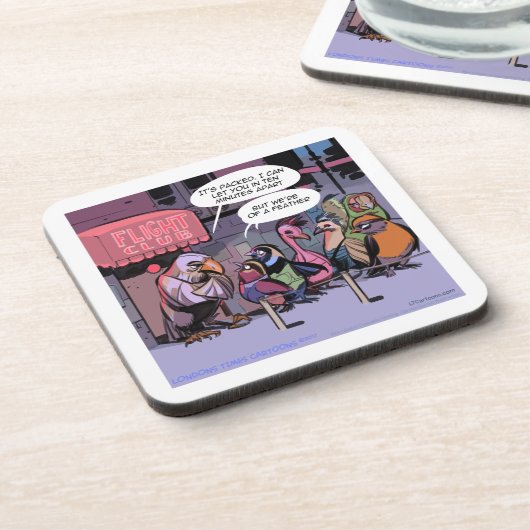 Sonnige Vögel einer Feder Untersetzer (Linke Seite)