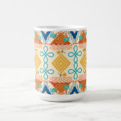 Sonnige Volkskunst Kaffeetasse (Mittel)