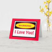 Sonnige Warnung beim Sammeln Karte (Gelbe Blume)