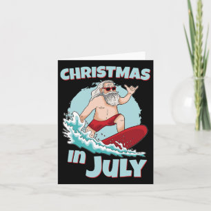 Sonnige Weihnachten im Juli Sommer Weihnachtsschwi Karte