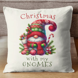 Sonnige Weihnachten mit meinem Gnomen Urlaub Kissen