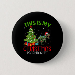 Sonnige WeihnachtsLICHTE Das ist mein Dinosaurier Button