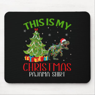 Sonnige WeihnachtsLICHTE Das ist mein Dinosaurier Mousepad