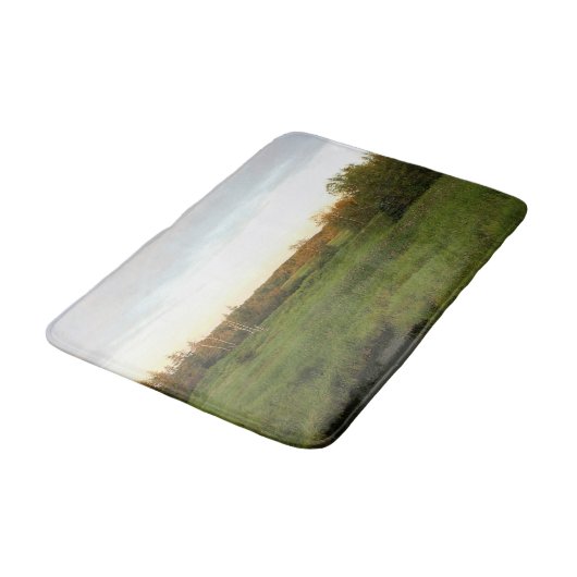 Sonnige Wiese Badematte (Schrägansicht)