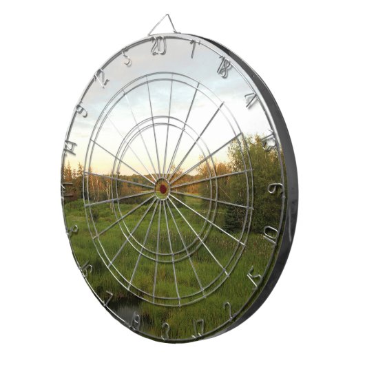 Sonnige Wiese Dartscheibe (Vorderseite rechts)