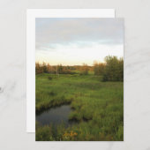 Sonnige Wiese Einladung (Vorne/Hinten)