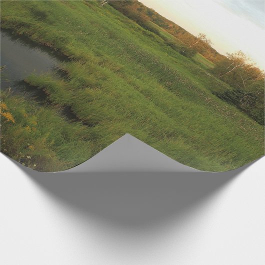 Sonnige Wiese Geschenkpapier (Ecke)