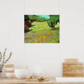 Sonnige Wiese im öffentlichen Park von Vincent van Poster (Küche)