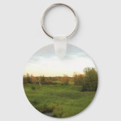 Sonnige Wiese Schlüsselanhänger (Vorderseite)