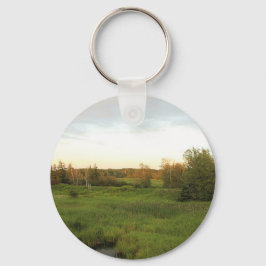 Sonnige Wiese Schlüsselanhänger