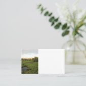 Sonnige Wiese Visitenkarte (Stehend Vorderseite)