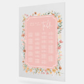 Sonnige Wildblume Hochzeit Rosa ID1023 Acrylschild (Winkel)