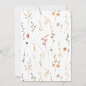 Sonnige Wildblume HochzeitPattern ID1023 Save The Date (Rückseite)