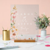 Sonnige Wildblume Karten und Geschenke Apricot ID1 Acrylschild (Hochzeit)