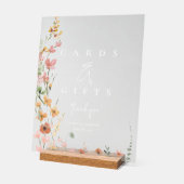 Sonnige Wildblume Karten und Geschenke Apricot ID1 Acrylschild (Winkel)