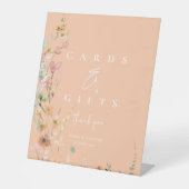 Sonnige Wildblume Karten und Geschenke Apricot ID1 Sockelschild (Vorderseite)