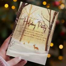 Sonnige Winterwälder und Hirschfest