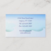 Sonnige wirkliche Anwesen-Geschäfts-Karte Visitenkarte (Rückseite)