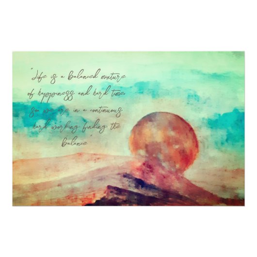 Sonnige Wolken und Wüstenlandschaften Fotodruck (Vorne)