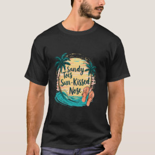Sonnige Zehen Sonnengeküsste Nase Strand Vibes Som T-Shirt